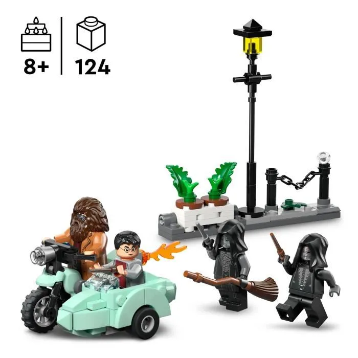 Lego - Jeu de Construction LEGO Harry Potter 76459 - Hagrid et Harry s'Échappent de Privet Drive - Jouet Moto Volante pour Enfants de 8 Ans et Plus Lego - Jeu de Construction LEGO Harry Potter 76459 - Hagrid et Harry s'Échappent de Privet Drive - Jouet Moto Volante pour Enfants de 8 Ans et Plus