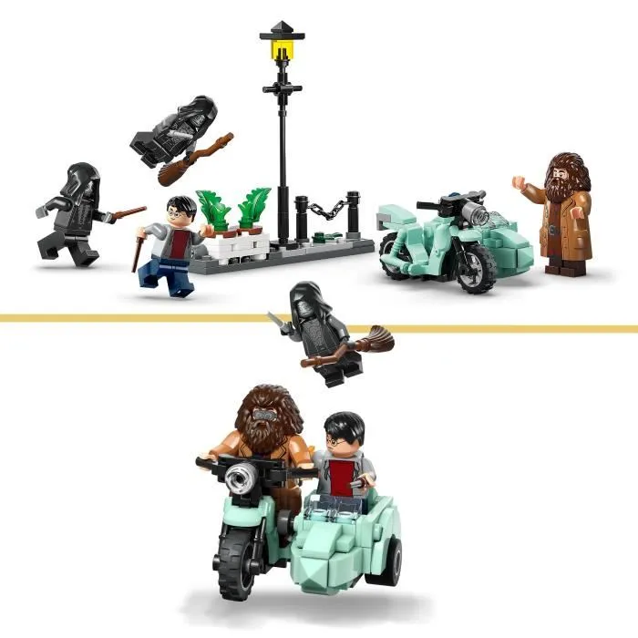 Lego - Jeu de Construction LEGO Harry Potter 76459 - Hagrid et Harry s'Échappent de Privet Drive - Jouet Moto Volante pour Enfants de 8 Ans et Plus Lego - Jeu de Construction LEGO Harry Potter 76459 - Hagrid et Harry s'Échappent de Privet Drive - Jouet Moto Volante pour Enfants de 8 Ans et Plus