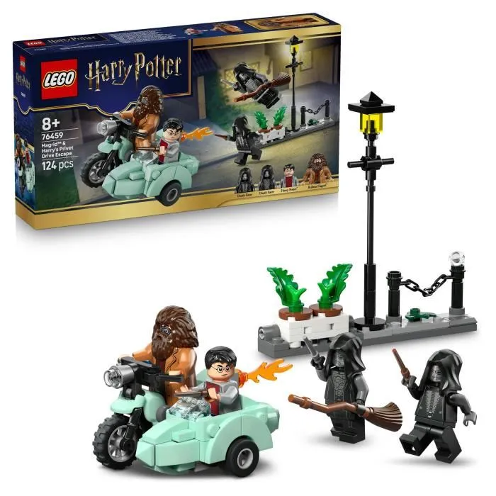 Lego - Jeu de Construction LEGO Harry Potter 76459 - Hagrid et Harry s'Échappent de Privet Drive - Jouet Moto Volante pour Enfants de 8 Ans et Plus Lego - Jeu de Construction LEGO Harry Potter 76459 - Hagrid et Harry s'Échappent de Privet Drive - Jouet Moto Volante pour Enfants de 8 Ans et Plus