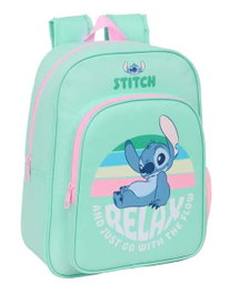 Safta Mochila infantil adapt.carro stitch 26x34x11cm - Sac à dos enfant Stitch, adaptable sur poussette, 26 cm x 34 cm x 11 cm, pour enfant à partir de 3 ans