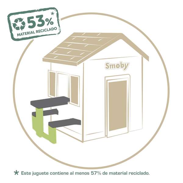 S.Life Table de Pique-nique avec 2 Bancs, Jeu d'Extérieur pour Enfants à partir de 18 mois
