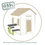 S.Life Table de Pique-nique avec 2 Bancs, Jeu d'Extérieur pour Enfants à partir de 18 mois