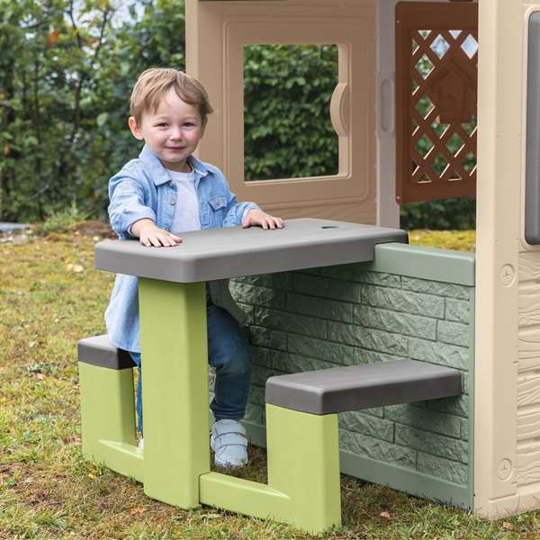 S.Life Table de Pique-nique avec 2 Bancs, Jeu d'Extérieur pour Enfants à partir de 18 mois