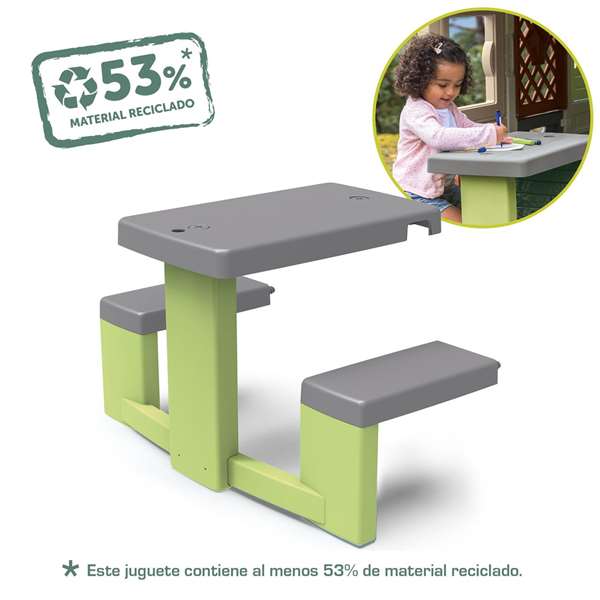 S.Life Table de Pique-nique avec 2 Bancs, Jeu d'Extérieur pour Enfants à partir de 18 mois
