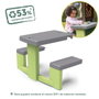 S.Life Table de Pique-nique avec 2 Bancs, Jeu d'Extérieur pour Enfants à partir de 18 mois