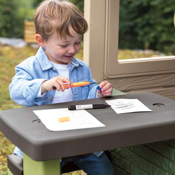 S.Life Table de Pique-nique avec 2 Bancs, Jeu d'Extérieur pour Enfants à partir de 18 mois