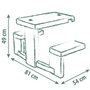 S.Life Table de Pique-nique avec 2 Bancs, Jeu d'Extérieur pour Enfants à partir de 18 mois