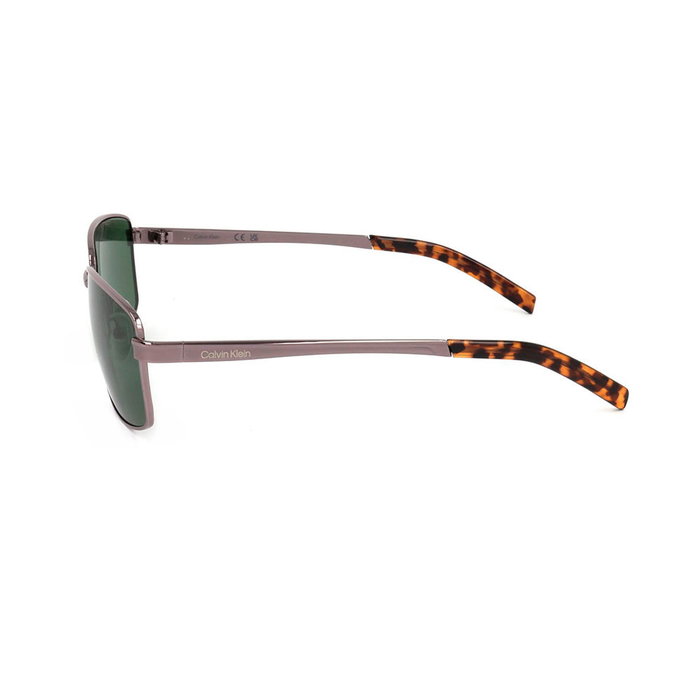 Calvin Klein Lunettes de soleil CK22122S rectangulaires pour homme, monture métal, branches 135 mm