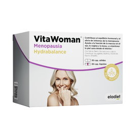 ELADIET Vitawoman Menopausia Hydrabalance (30 capsules solides + 30 capsules liquides)