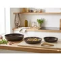 Arthur Martin Set de 3 poêles 20-24-28 cm avec poignée amovible, compatible induction