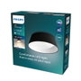 Philips Plafon LED Dawn noir, ø34 cm