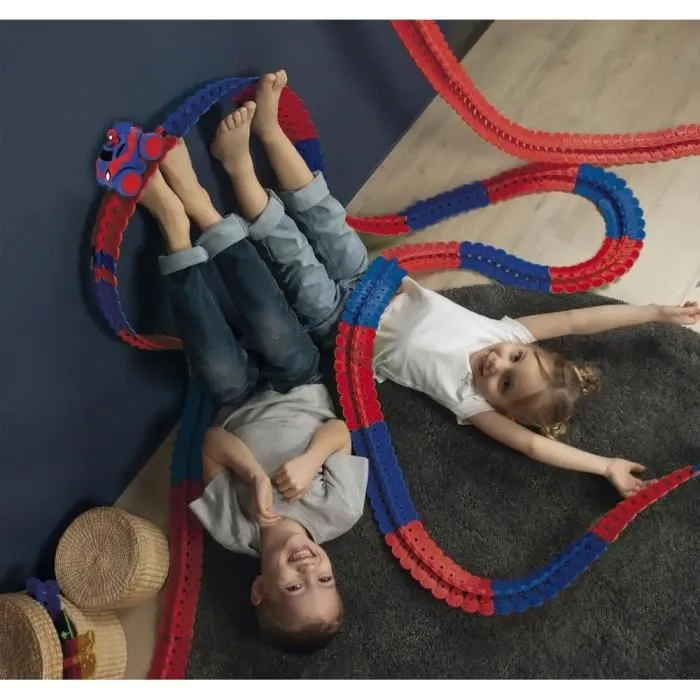 Smoby Recharge Flextreme Spidey - 72 Pistes de Circuit de Voiture avec 2 Ventouses de Fixation en Toile d'Araignée - Extension pour Circuit Flextreme à partir de 4 ans Smoby Recharge Flextreme Spidey - 72 Pistes de Circuit de Voiture avec 2 Ventouses de Fixation en Toile d'Araignée - Extension pour Circuit Flextreme à partir de 4 ans