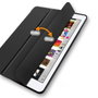 eSTUFF Étui Seattle pour iPad Air 5 / iPad Air 4 10,9 pouces (2022 / 2020) - Noir cuir PU, protection intégrale avec support et housse magnétique pour Apple Pencil