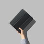 eSTUFF Étui Seattle pour iPad Air 5 / iPad Air 4 10,9 pouces (2022 / 2020) - Noir cuir PU, protection intégrale avec support et housse magnétique pour Apple Pencil