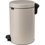 Brabantia Newicon Poubelle à pédale 12 L Soft Beige