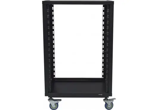 Algamaudio Saair-16 Rack de Studio 16U-19" avec roues, pour équipement 19 pouces Algamaudio Saair-16 Rack de Studio 16U-19" avec roues, pour équipement 19 pouces