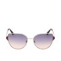 Max & Co MO0082 Lunettes de soleil Cat-eye Femme Monture Métal Doré Verres Bleu Dégradé 57 mm