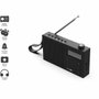 Evoom Radio-réveil EGY Noir avec FM et DAB+