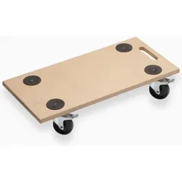 Meister Plateau roulant pour charges lourdes 200 kg - 4 roues pivotantes avec frein et patins antidérapants - Transport de meubles