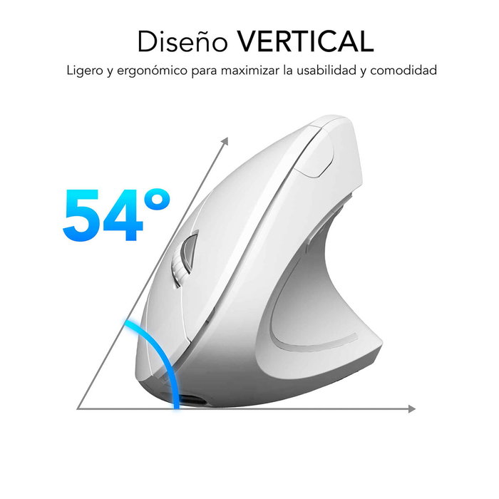 Souris Subblim SUBMO-EDGVW02 Blanc 1600 dpi