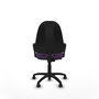 PIQUERAS Y CRESPO Chaise de bureau Algarra, tissu violet, mécanisme de contact permanent