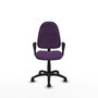 PIQUERAS Y CRESPO Chaise de bureau Algarra, tissu violet, mécanisme de contact permanent