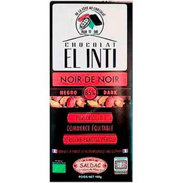 Saldac - Chocolat Noir 85% Cacao - 100 g Bio et Équitable, Végan, Sans Gluten, Certifié Agriculture Non UE (Petits Producteurs) - Tablette de Chocolat