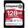 Kingston Canvas React Plus 128GB SDXC UHS-II V90 SDR2V6/128GB Noir