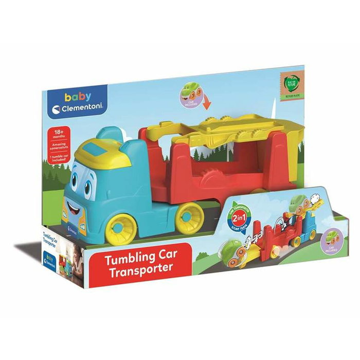 Clementoni Camion Garage et Remorque avec Tumbling Cars Clementoni Camion Garage et Remorque avec Tumbling Cars