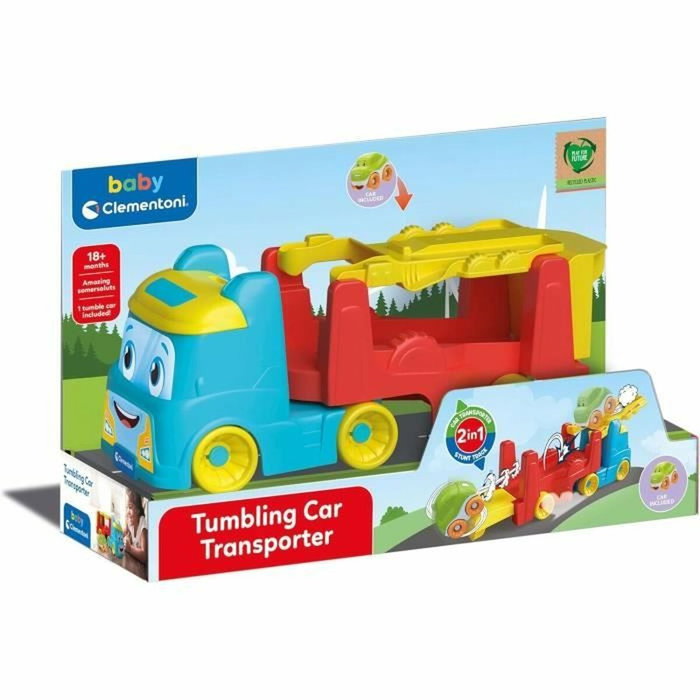 Clementoni Camion Garage et Remorque avec Tumbling Cars Clementoni Camion Garage et Remorque avec Tumbling Cars