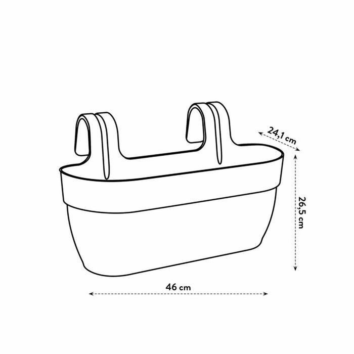Elho Vibia Campana Easy Hanger Large Blanc Soie