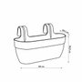 Elho Vibia Campana Easy Hanger Large Blanc Soie