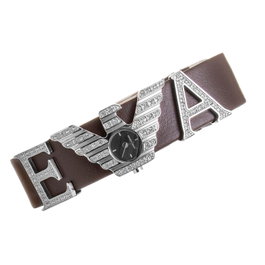 Armani AR5628 avec bracelet en cuir marron