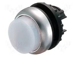 EATON ELECTRIC Commutateur bouton-poussoir blanc 22 mm avec symbole O, IP67, 2 positions, 1 position stable