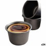 Quid Moule à flan Sweet Grey Noir Métal 9,5 cm (24 Unités)