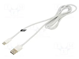 LOGILINK Câble USB 2.0 de l'USB A vers l'USB C, 1,5m, blanc