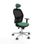 Piqueras y Crespo Chaise de Bureau avec Appui-tête Jorquera 1D086G1 Vert émeraude