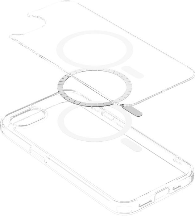 eSTUFF INFINITE OSLO Coque magnétique hybride avec 86% de plastique recyclé pour iPhone 17/16 - Compatible MagSafe - Protection contre les chutes