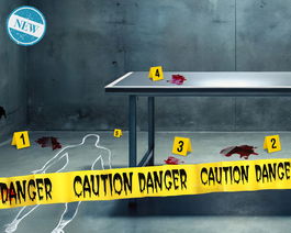 Kit 8 Pièces Scène de Crime avec Cinta Caution, Marqueurs et Taches de Sang, Accessoire Halloween 2025