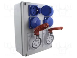 PAWBOL Commutateur mural IP44 en ABS avec filetage PG 16