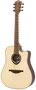 LAG Tramontane 218 A/E Guitare électro-acoustique Dreadnought Cutaway Table massive épicéa Engelmann Palissandre - Naturelle