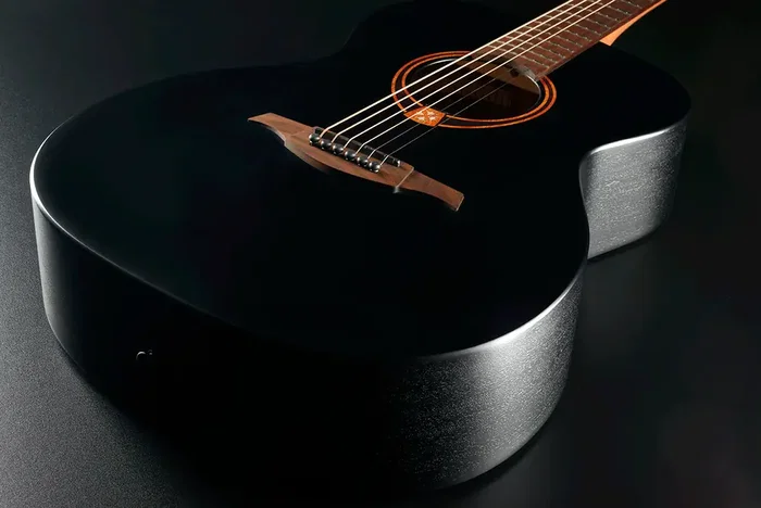 LAG Tramontane 70 Guitare Acoustique Auditorium Table Épicéa Massif Dos et Éclisses Acajou Noir Satiné LAG Tramontane 70 Guitare Acoustique Auditorium Table Épicéa Massif Dos et Éclisses Acajou Noir Satiné