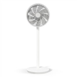 Duux DXCF60 Ventilateur de pied silencieux Essence blanc, 7 vitesses, oscillant, fonction nuit, très puissant (13 dB)