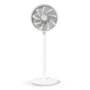Duux DXCF60 Ventilateur de pied silencieux Essence blanc, 7 vitesses, oscillant, fonction nuit, très puissant (13 dB)