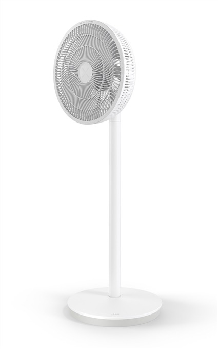 Duux DXCF60 Ventilateur de pied silencieux Essence blanc, 7 vitesses, oscillant, fonction nuit, très puissant (13 dB)