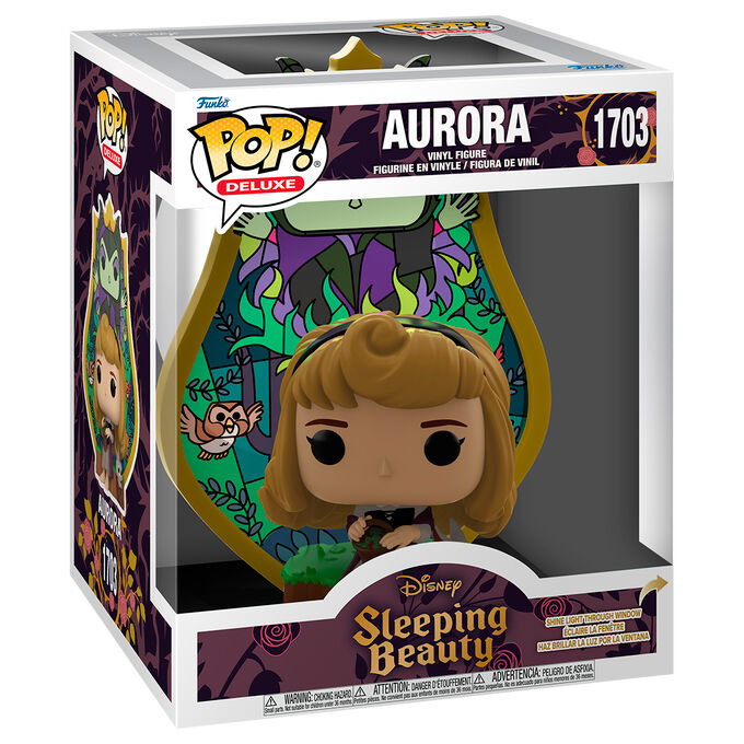 Funko Pop! Deluxe Disney La Belle au bois dormant Aurora et Maléfica Stained Glass