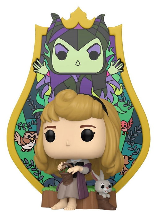 Funko Pop! Deluxe Disney La Belle au bois dormant Aurora et Maléfica Stained Glass