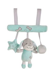 Creaciones Llopis - Porte-clés peluche chien vert 25 cm - Porte-clés doudou animal en polyester pour enfant dès 3 ans