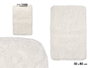 BERILO Tapis de bain à poils blanc 50x80cm
