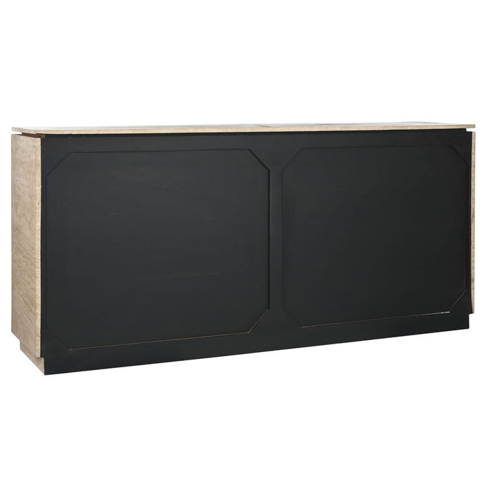 Home ESPRIT Buffet Naturel Bois et Marbre